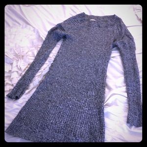 Knitz sweater/sweater dress black & white size XS